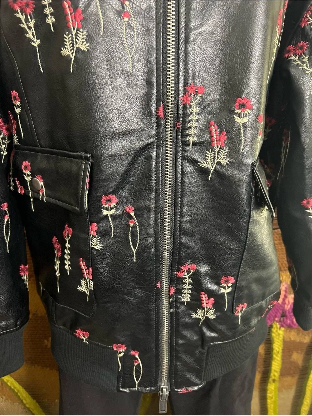 Anthropologie Embroidered Jacket S